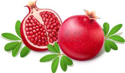 石榴,熟的,水果,分离着色,白色,有机食品,自然,清新,食品,膳食