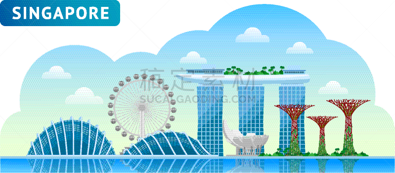 新加坡,商务,名声,云,蜘蛛网,建筑,都市风景,城市天际线,旅行,剪影