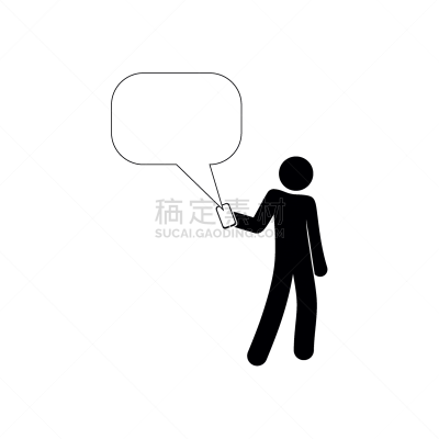 人,男人,计算机图标,简笔人物画,分离着色,商务,计算机,背景分离,肖像,技术