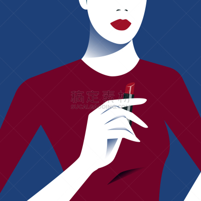 嘴唇,女孩,自然美,化妆用品,唇膏,家庭妇女,女人,红色,作画,复古