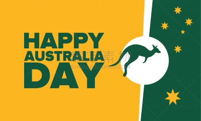 贺卡,一月,australia day,澳大利亚文明,幸福,矢量,国内著名景点,背景,袋鼠