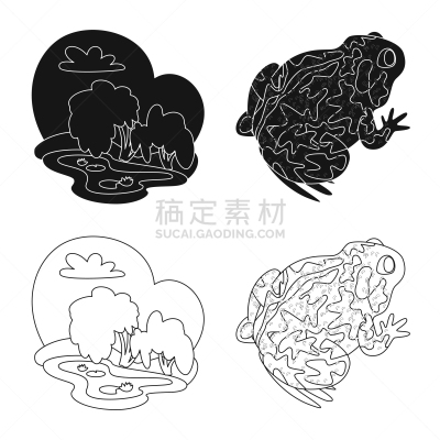 野生动物,藓沼,图标集,生物学,有毒物质,青蛙,草,动物,湖,两栖纲