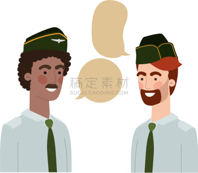男人,对话气泡框,职权,制服,人,演讲