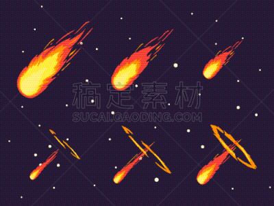 舞台,图像特效,彗星,漫画,闪亮的,天文学,太空,图像,火花,陨石