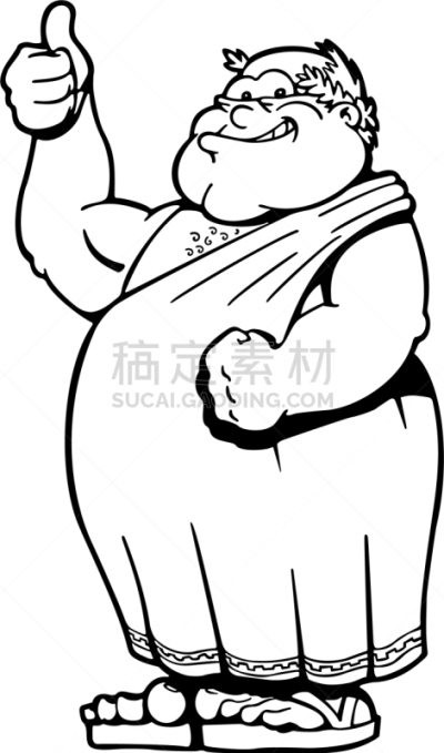 动画片,性格,可爱的,罗马,传统,哲学家,凉鞋,希腊,决定