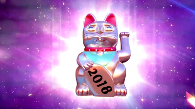2018年亚洲新年可循环背景