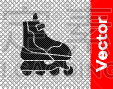 黑色,计算机图标,绘画插图,矢量,透明,背景,分离着色,旱冰,车轮,运动