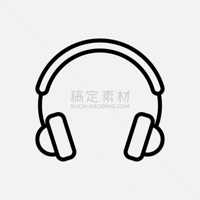 计算机图标,耳机,线条,耳麦,一个物体,背景分离,技术,扬声器,现代,联系