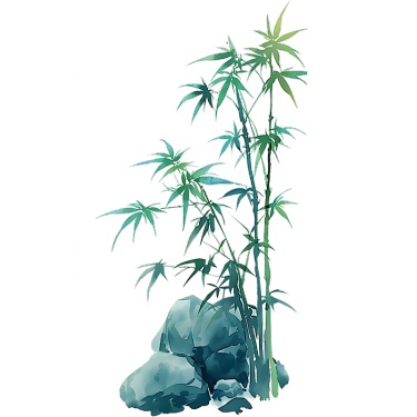 植物通用中国风插画竹子元素素材