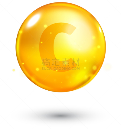 黄金,维生素C,酸,自然,维生素,图像,门诊部,水滴,闪亮,美容