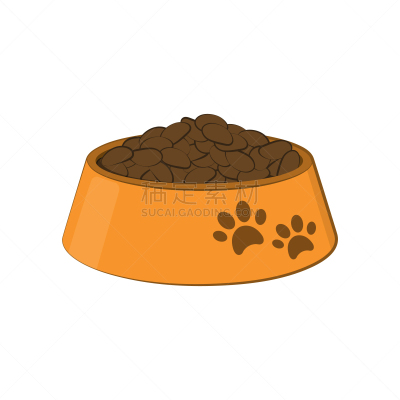 食品,猫,狗,宠物食盘,分离着色,白色,宠物,膳食,塑胶,喂养