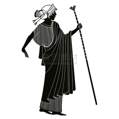 希腊,绘画插图,神,女神,雅典娜,女人,式样,神话,复古