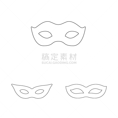 isolated object masquerade and mystery logo