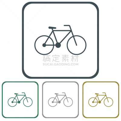 自行车,计算机图标,皮条客,绿色,黑色,小的,酷,简单,迅速,享乐