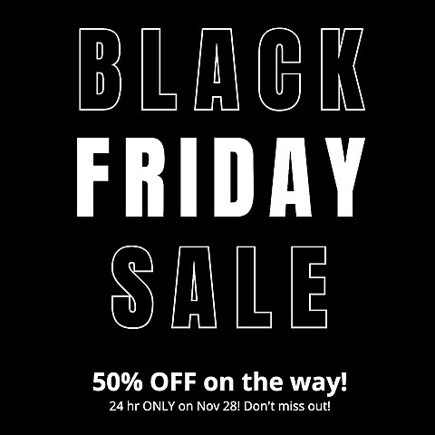 Simple Black Friday Sale Ecommerce Product Image