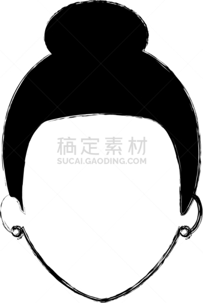 性格,头像,人的头部,分离着色,可爱的,肖像,图像,青少年,女人