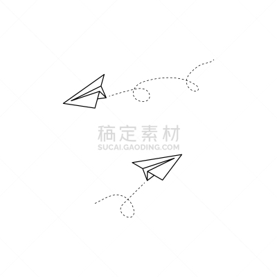 飞机,草图,计算机图标,矢量,纸飞机,蜘蛛网,分离着色,白色背景,极简构图,扁平化设计
