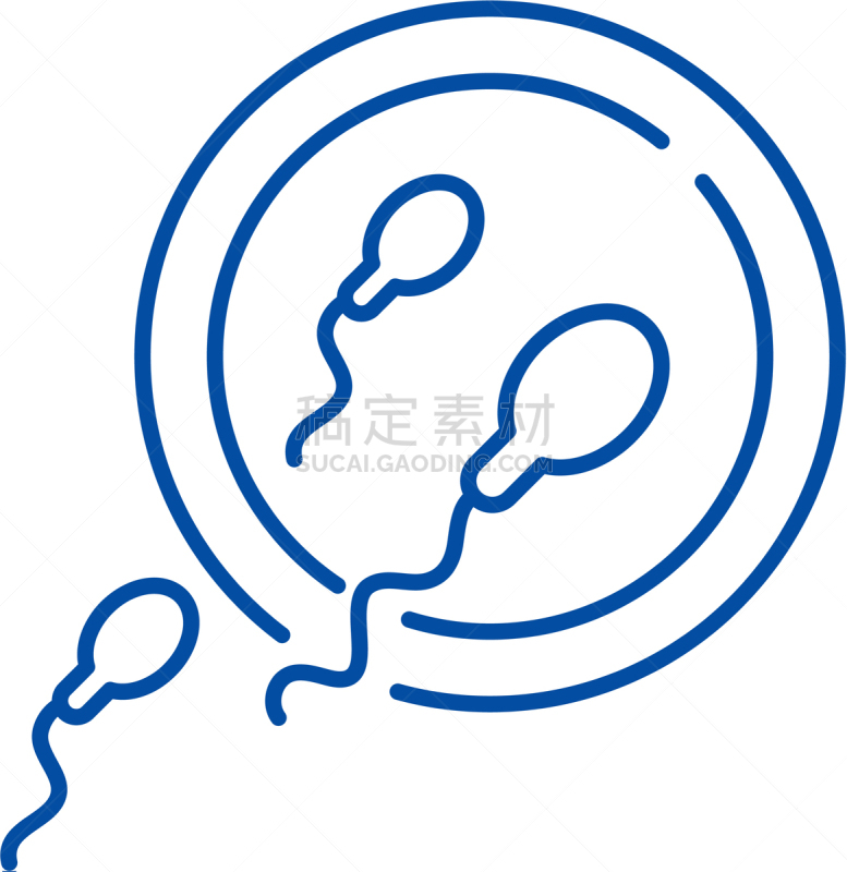 概念,精子,线图标,平坦的,符号,卵子,卵巢,人,三维图形