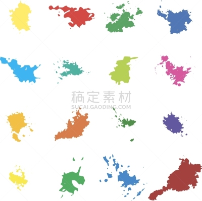 白色,点状,塞特神,分离着色,图像,液体,水滴,收集,设计,喷溅
