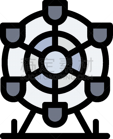 加拿大,公园,计算机图标,平坦的,彩色图片,滚轮,户外,夜晚,白昼,夏天