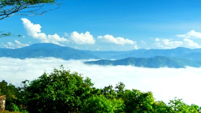 山湖延时摄影
