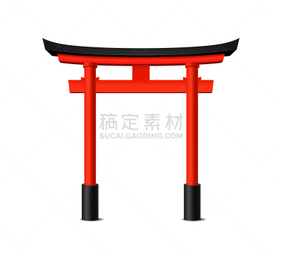 鸟居,日本,三维图形,华丽的,传统,国内著名景点,名声,大门,写实