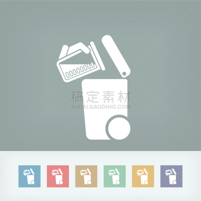 计算机图标,循环利用,计量器,工业垃圾箱,可生物降解材料,古老的,概念,塑胶,收集