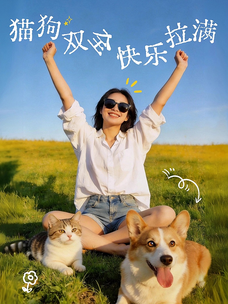 变形文字plog模板人物宠物