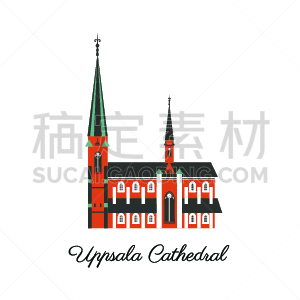 斯堪的纳维亚半岛,著名景点,建筑,符号,矢量,公寓,分离着色,旅行者,旅行