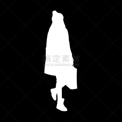 斗篷,女孩,无檐小便帽,长发,商务,简单,模板,女人,现代,艺术品