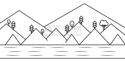 湖,绘画插图,山,地形,环境,雪,夏天,户外,天空,自然