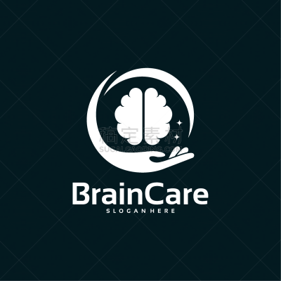 brain care logo designs stress service logo