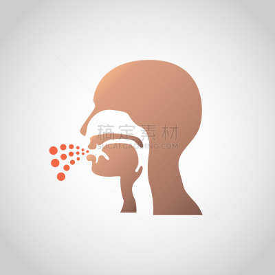 设计师,计算机图标,矢量,男人,身体不适,女人,性格,咳嗽,生病