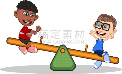 儿童,矢量,跷跷板,绘画插图,卡通,进行中,横截面,玩具,顶部,公园
