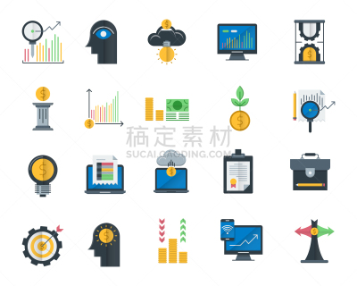 符号,平坦的,商务,合同,稳定,图像,投资报酬率,投资,决定