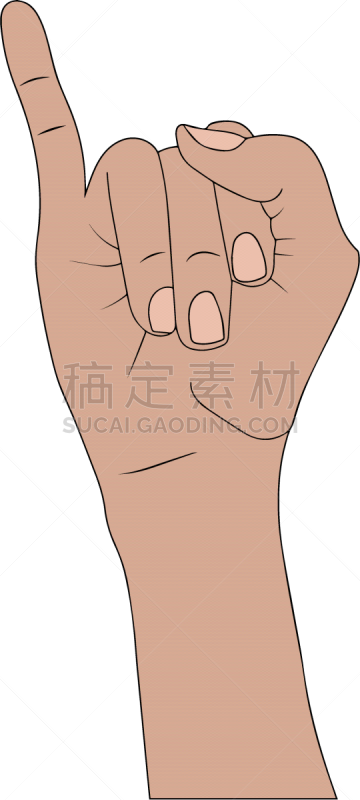 分离着色,小指,动物手,成年的,部分,小的,自然,图像,出示,同意
