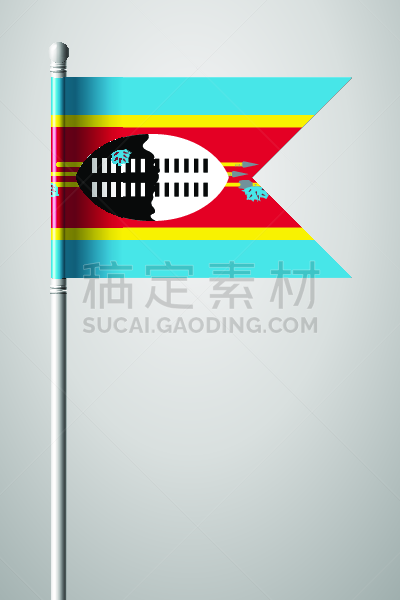 绘画插图,分离着色,灰色背景,背景分离,姆巴巴内,证章,斯威士语,地名,标签,燕尾旗