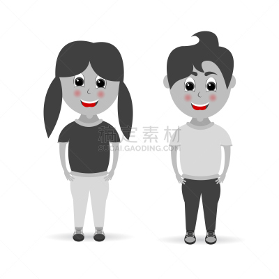 女孩,男孩,贺卡,背景分离,浪漫,儿童,童年,欢乐,消息,少女