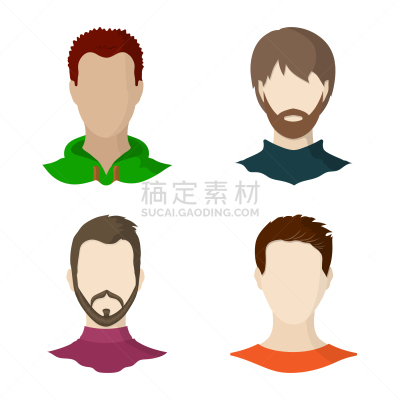 头像,人造模特,计算机图标,专业人员,肖像,头发,发型,金色头发,收集,设计
