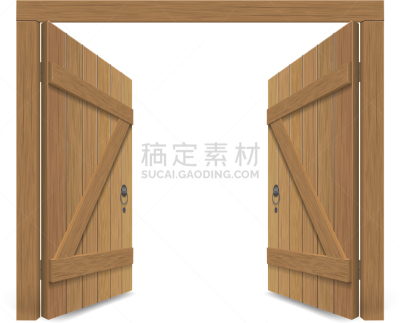 古老的,开着的,巨大的,大门,木制,乡村,建筑外部,金属,房屋,图像