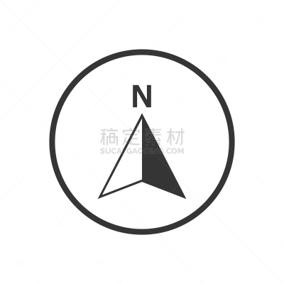 品牌名称,方向,全球定位系统,北,白色背景,符号,矢量,分离着色,副驾驶