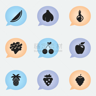 数字9,符号,浆果,农业,季节,丁香,图像,熟的,大蒜,烹调