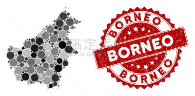 圆形,婆罗洲岛,海豹,镶嵌图案,摇滚乐,球体,肮脏的,证章
