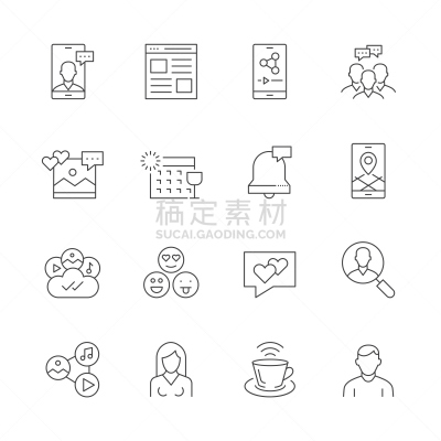 图标集,传媒,线条,电子邮件,土耳其,技术,云计算,细的,消息,拍摄场景