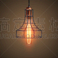 华丽的,爱迪生,金属丝,电灯泡,黄铜,热,灯罩,古董,装饰物,复古