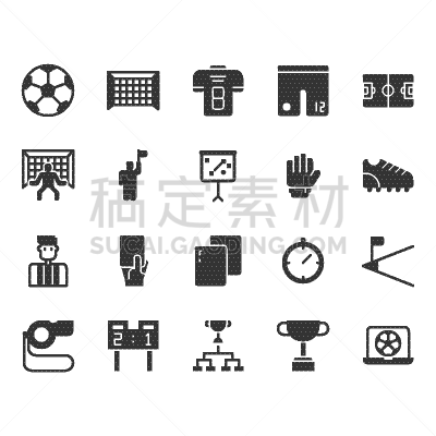 符号,足球场,计算机图标,足球,轮廓,红牌,运动,策略,杯,鞋子