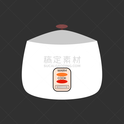 电饭锅,白色,扁平化设计,亚洲,背景分离,计算机图标,图像,设备用品,烹调