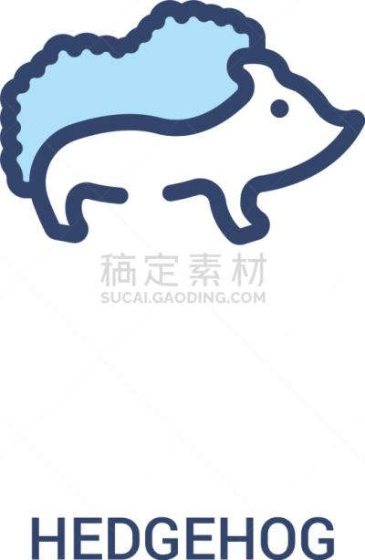 刺猬,两只动物,线条,概念,简单,计算机图标,直的,海狸,蛇,狮子