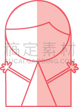 可爱的,性格,女孩,肖像,图像,女人,自然美,小的,画画,爱