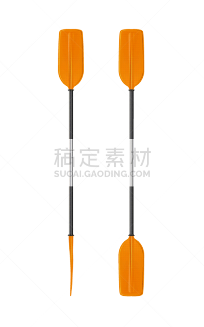桨,白色背景,对称,运动,多样,橙色,船,皮船,河流,绘画插图